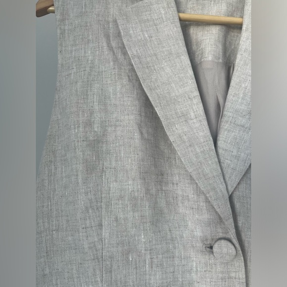 BNWOT Reformation Clark Linen Vest in Oatmeal XS - Picture 8 of 11